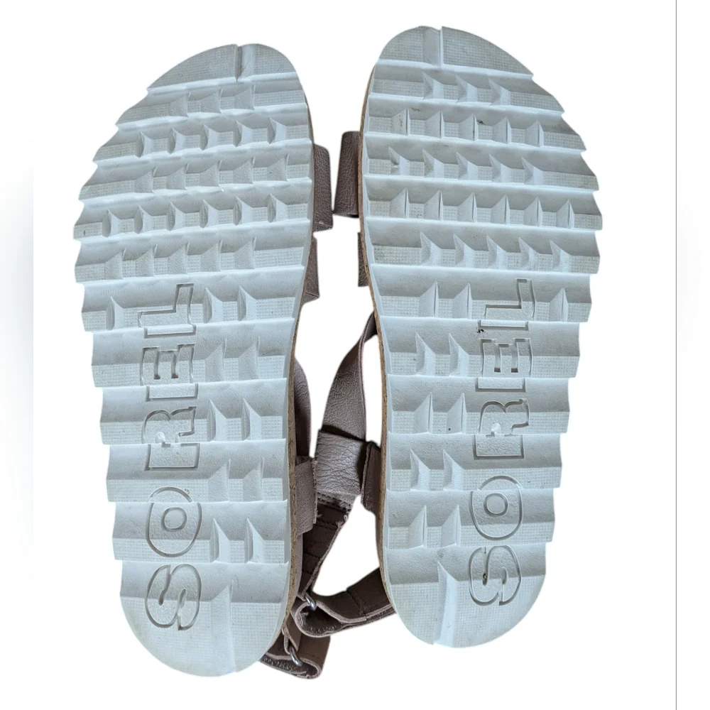 Sorel Roaming Criss Cross Sandals Mauve Leather Size 7.5 - Picture 6 of 12